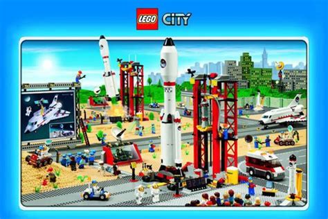 Lego City Space Center Rocket Ship Building Toys Poster 36x24 Inch