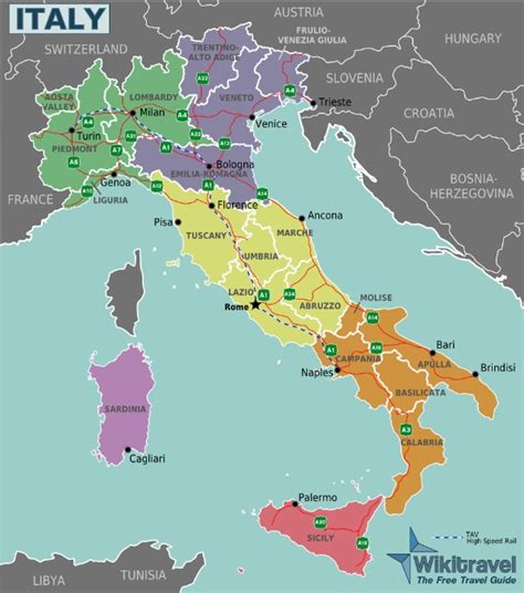 Regions Of Italy Italy Travel Guide