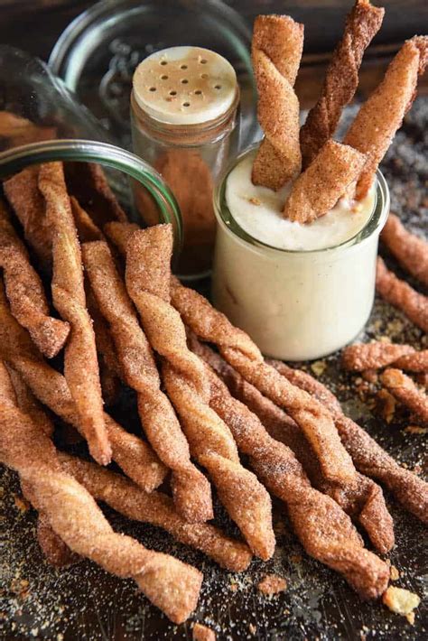 Churro Twists With A Cinnamon Cream Cheese Dip Just 15 Minutes To Make