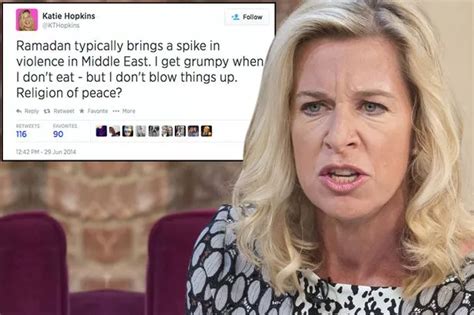 katie hopkins attacks ramadan controversial tv personality uses twitter to question whether