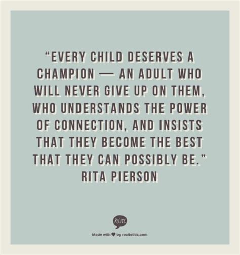 Every child deserves a champion; Every child deserves a champion. | quotes | Pinterest