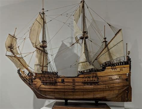 Model Of The Merchant Ship Fluyt Of 17th Century