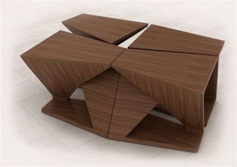 Ergonomic Coffee Table With Four Separate Parts Digsdigs