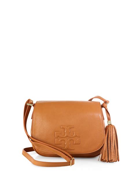 Maybe you would like to learn more about one of these? Tory Burch Thea Leather Fringe Crossbody Bag in Black | Lyst