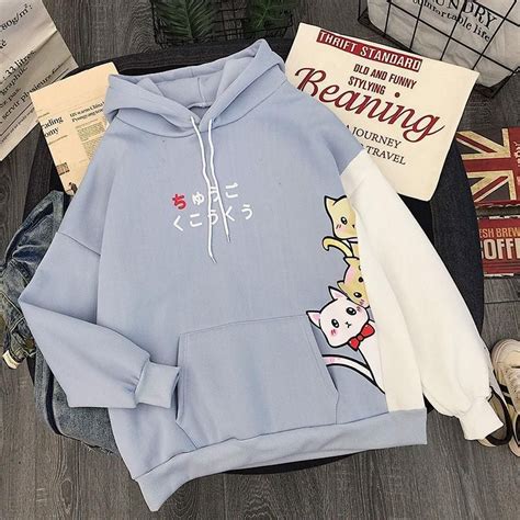 Aesthetic Cute Collection Print Hoodies