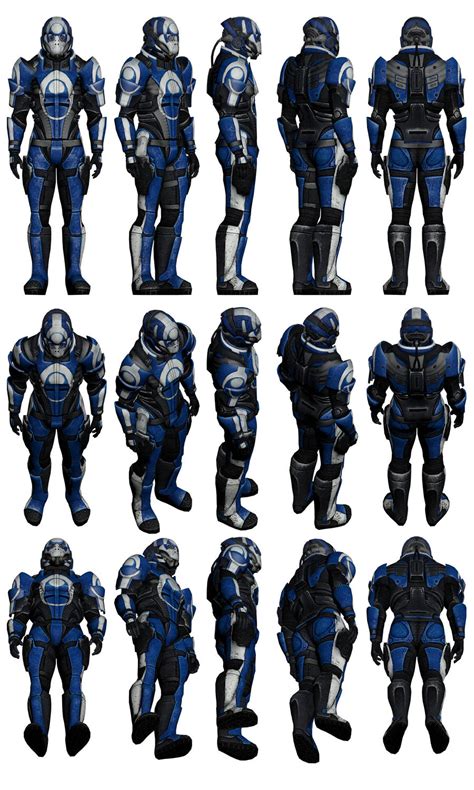 Mass Effect 2 Male Blue Suns Mercenary Reference By Troodon80 On