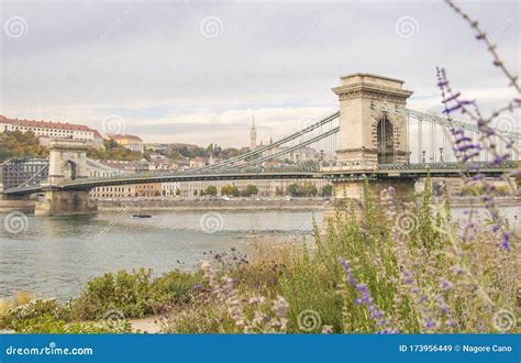 SzÃ©chenyi Chain Bridge Budapest Hungary Editorial Stock Image