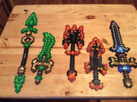 Terraria Modded Melee Weapons Perler Art By Dragoniccreations On