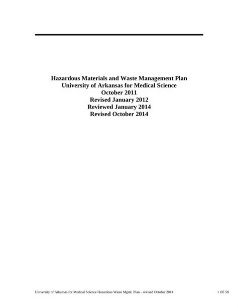 PDF Hazardous Materials And Waste Management Plan PDF File 2015