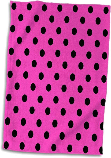 Amazon Com D Rose Hot Pink And Black Polka Dot Print Twl