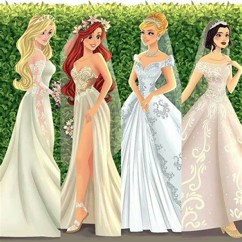 New Disney Brides By Archibaldart 😍 Ariels Dress 💞😍😍😍 Ariel Thelittlem Disney