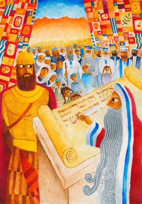 Parshat Vayelech Torah Portion Artwork Print By Darius Gilmont