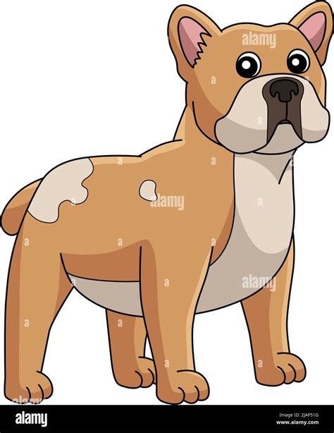 French Bulldog Dog Cartoon Clipart Illustration Stock Vector Image