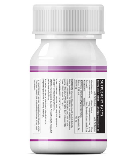 Most vitamin b12 supplements contain cyanocobalamin, which contain trace amounts of cyanide, somer says. Inlife Vitamin B12 1500mcg with ALA Tablets 60 no.s: Buy ...