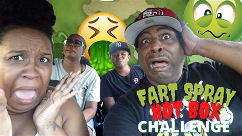 fart spray hot box challenge‼️ youtube
