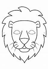 Lion Face Mask Template Worksheet Worksheeto Via sketch template