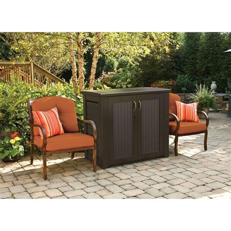 Rubbermaid Bridgeport 123 Gal Resin Patio Cabinet 1863391 The Home