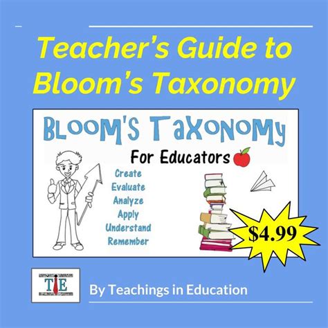 The Teacher S Guide To Bloom S Taxony For Teachers