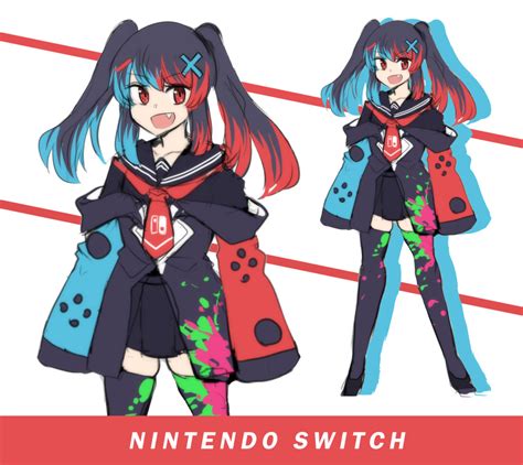 Hinghoi Nintendo Switch Personification Original Absurdres
