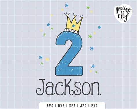 Svg 2nd Birthday Boy Svg Second Birthday Party Cutting File Etsy