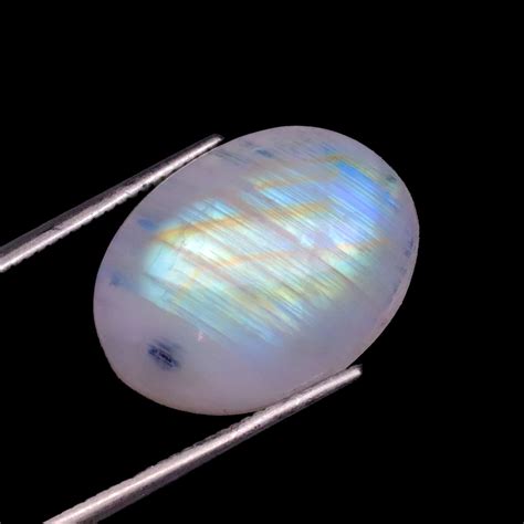 Natural Moonstone Crystal Gemstone Rainbow Moonstone Etsy
