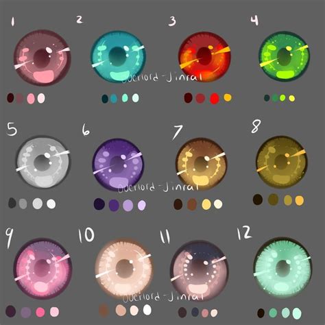 Eye Swatches By Overlord Jinral On Deviantart Digital Painting