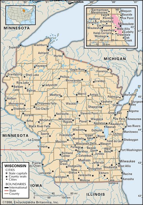 Wisconsin | Capital, Map, Population, Facts, & History ...