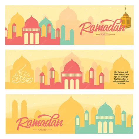 Premium Vector Ramadan Horizontal Banner