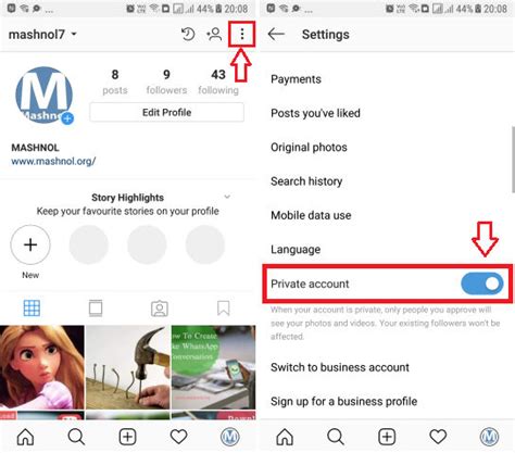 How To Hide My Followers Following List On Instagram Mashnol