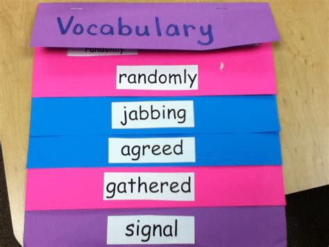 Second2grade Vocabulary Foldable