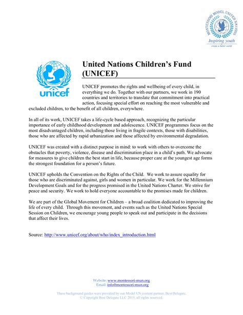 Times new roman, size 12 font, single spaced for the heading, country profile, & works cited (sections i & v only). Model Un Position Paper Sample - sharedoc