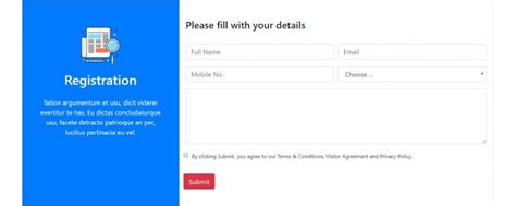 15 Bootstrap Registration Form Template Examples Onaircode