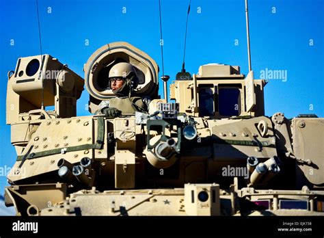A Soldier With The 2nd Armored Brigade Combat Team 1st Infantry