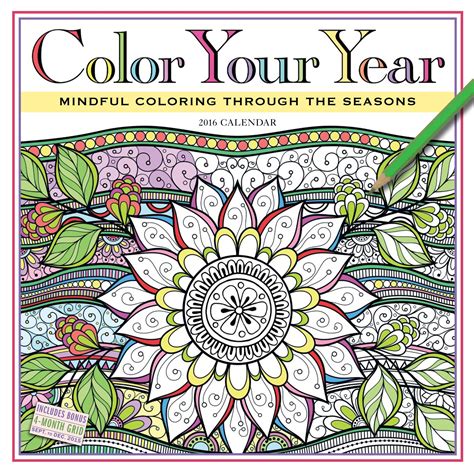 Fun Coloring Calendars And Planners For Adults 2017 Unique Calendars