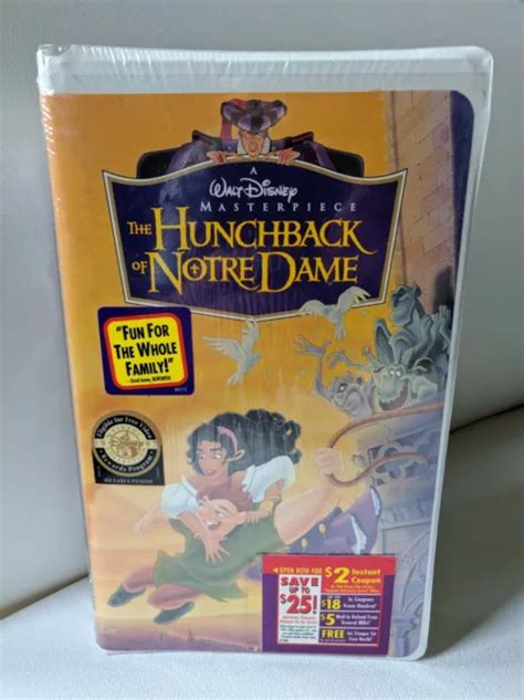 THE HUNCHBACK OF Notre Dame VHS Clamshell Walt Disney Masterpiece New Sealed PicClick
