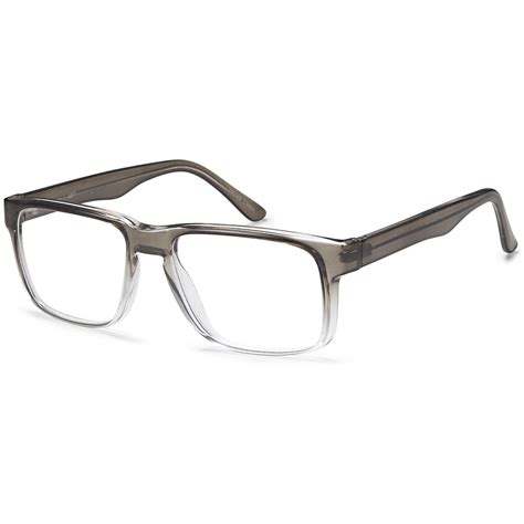 Men S Eyeglasses 56 18 150 Grey Plastic
