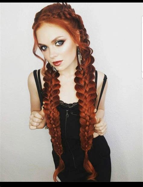 To Braid Like This When Hair Gets Long Red Hair Woman Ginger Hair