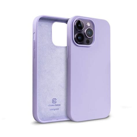 Crong Color Cover Liquid Silicone Case For Iphone 14 Pro Max Purple