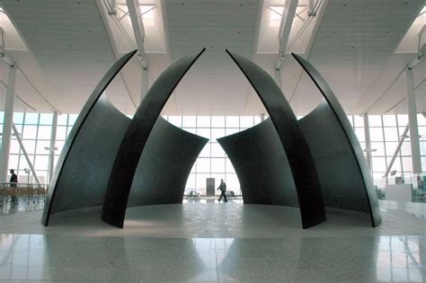Richard Serra Tilted Spheres Installed In Pearson International