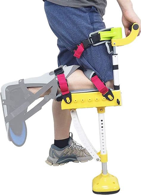 Hands Free Crutch Knee Walker Height Adjustable Single Leg Telescopic
