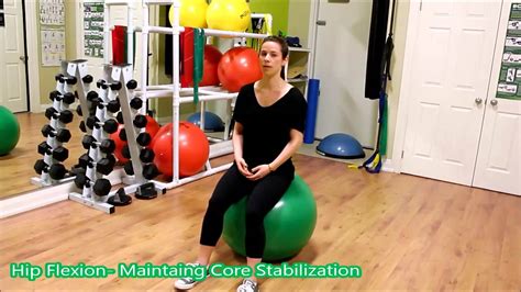 low back exercises with an exercises ball part 1 youtube