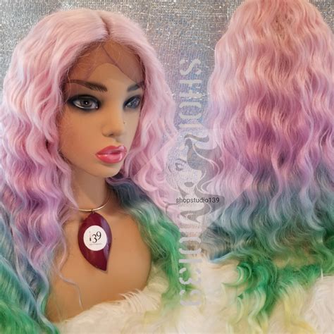 Crystal Pastal Colored Lace Front Wig Shopstudio139