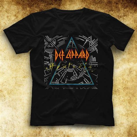 Def Leppard Tee 80s Rock Metal T Shirts Apparel Clothing Tee
