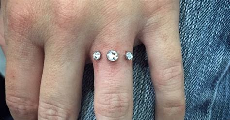 Engagement Ring Piercing Trend Popsugar Fashion
