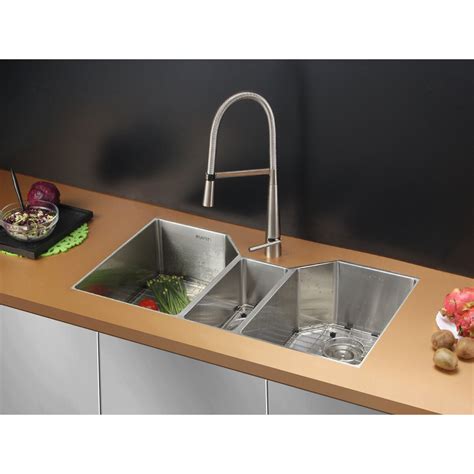 These deals for triple bowl kitchen sinks are already going fast. Ruvati Gravena 35" x 19.5" Undermount Triple Bowl Kitchen ...