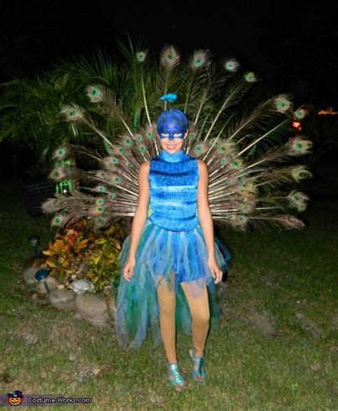 Beautiful Peacock Costume Diy Tutorial Photo 49