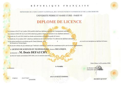 Les informations recueillies par le cnam font l'objet d'un traitement informatique destiné à la délivrance du diplôme demandé et à établir des données statistiques dans. diplome de licence paris 8