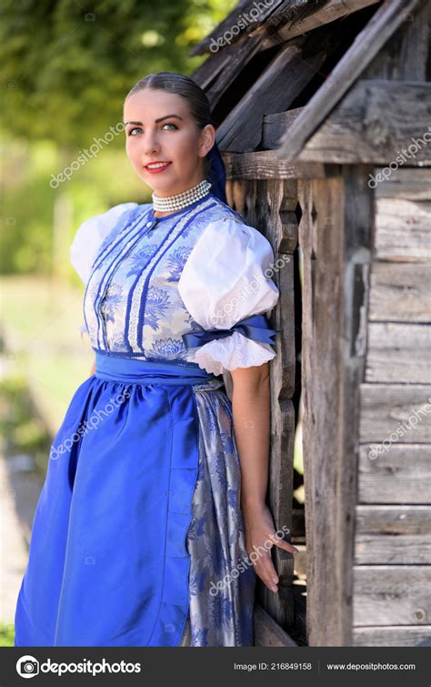 Young Beautiful Slovak Woman Traditional Costume Stock Photo By ©muro