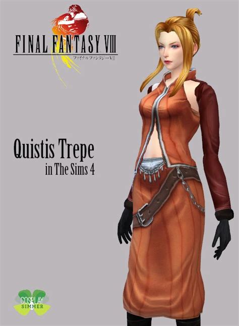 Final Fantasy Viii Quistis Trepe Cosplay Set For The Sims 4 By Cosplay