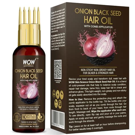 Wow Skin Science Onion Black Seed Hair Oil 50 Ml Price Uses Side